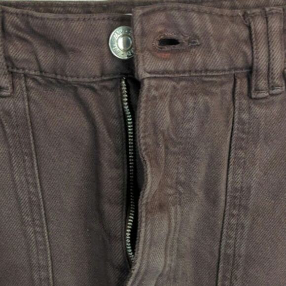 Zara Brown Pants Women's XS High Waisted Straight Leg Casual Neutral Minimalist - Picture 3 of 11